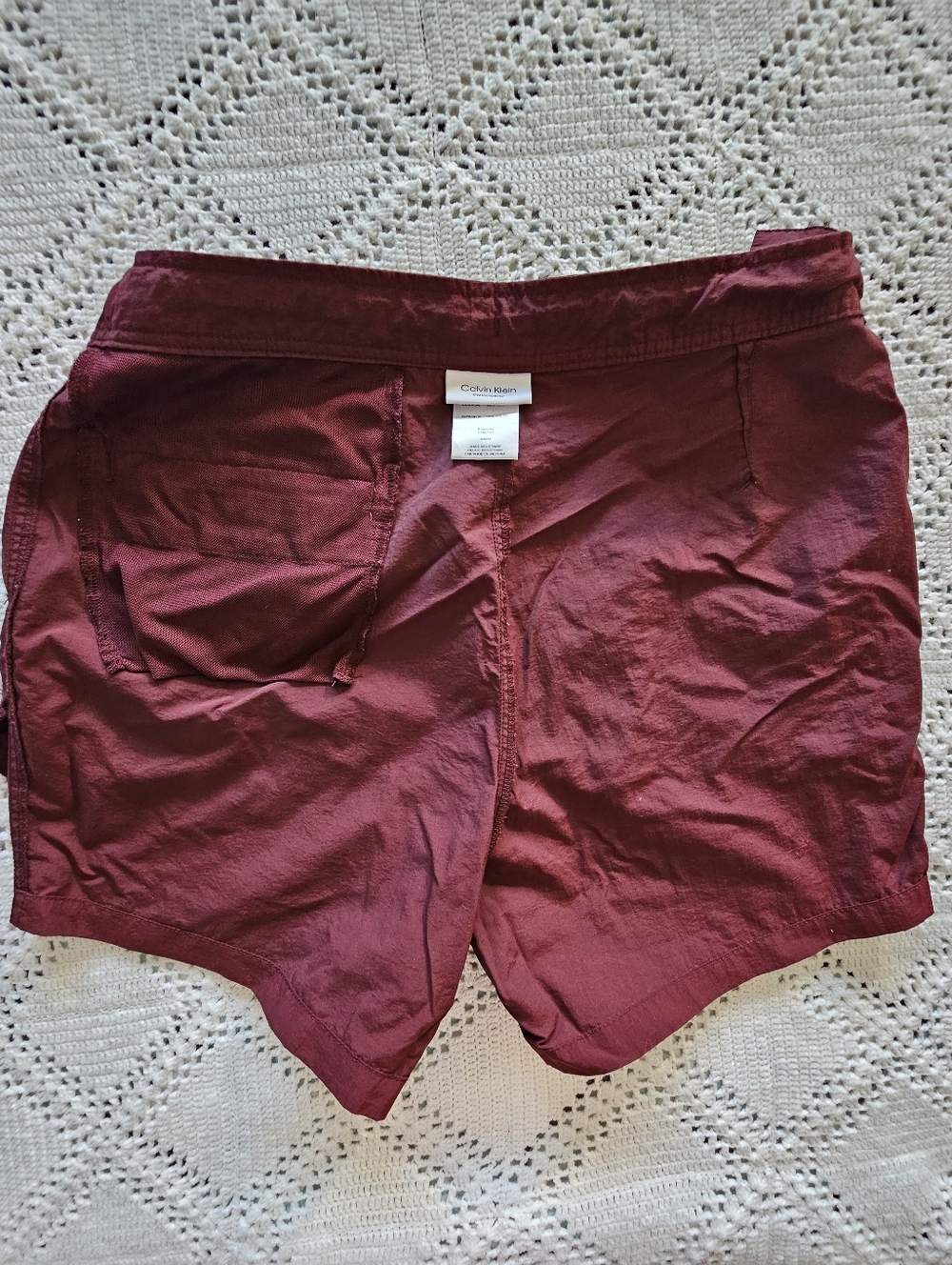 Calvin Klein Swimwear Shorts - Burgundy M/M - Picture 11 of 12